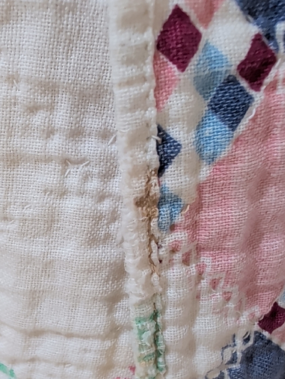 Patchwork Pink & Blue Cropped Jacket - Picture 3 of 6